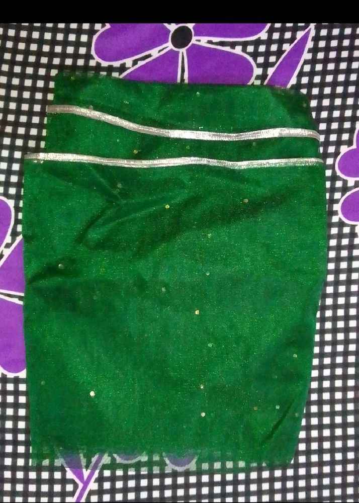 Green Net Dupatta