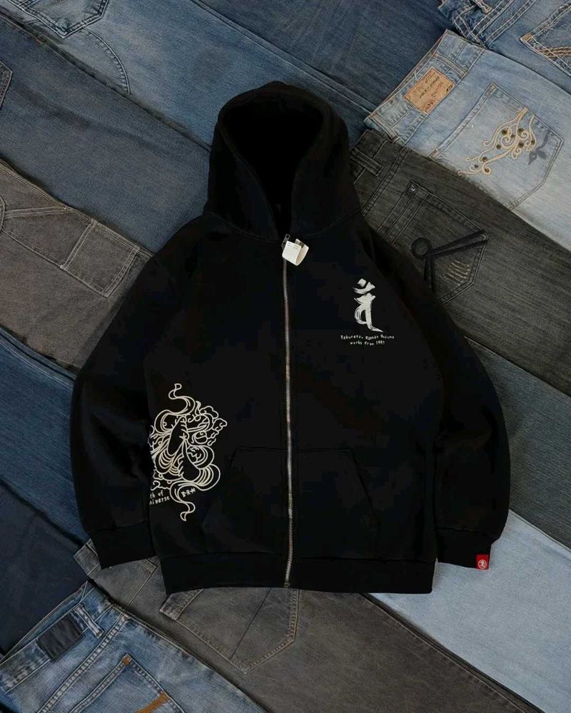 NEO ASIAN TASTE CLOTHING ZIPPER HOODIE
