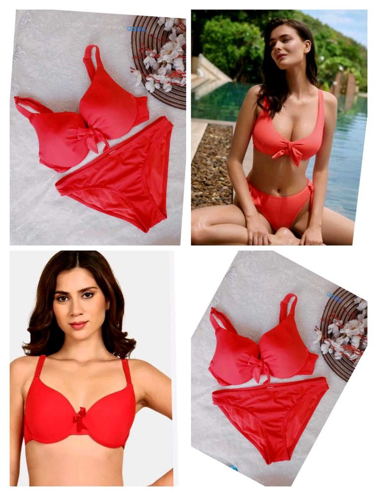 Coral Bikini Set