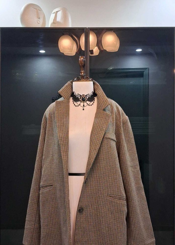 Stylish Plaid Blazer