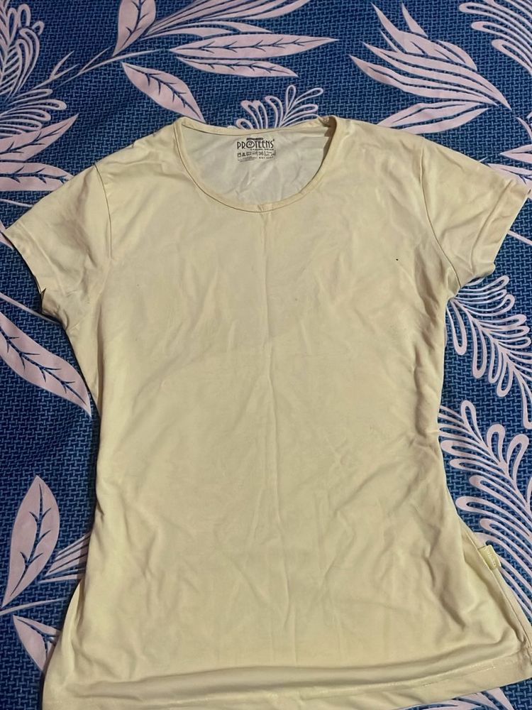 Comfortable Women's Yellow T-Shirt