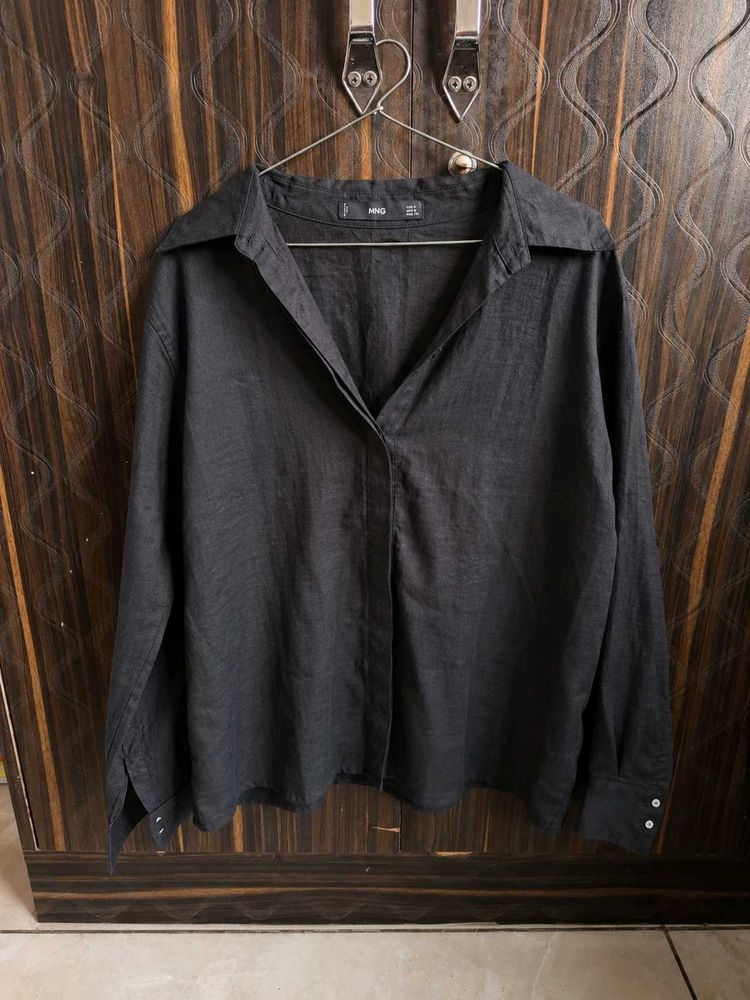 MANGO Black New Shirt