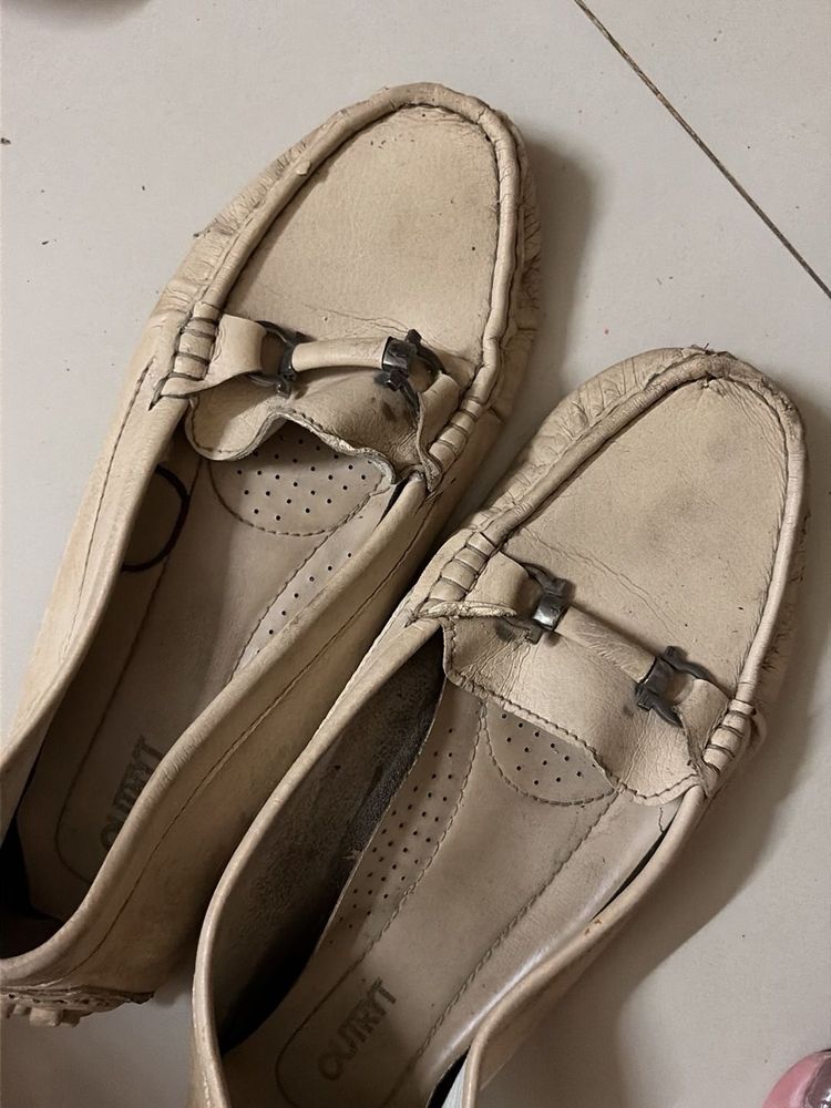 Classic Cream Loafers