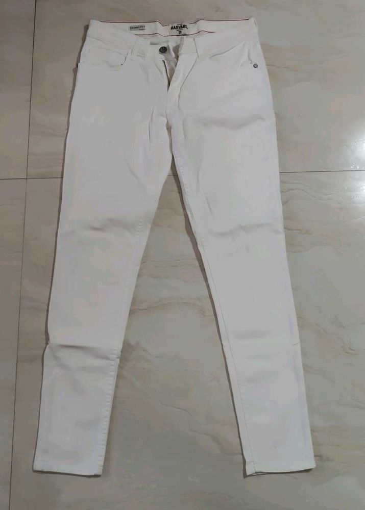 Classic White Slim Fit Jeans