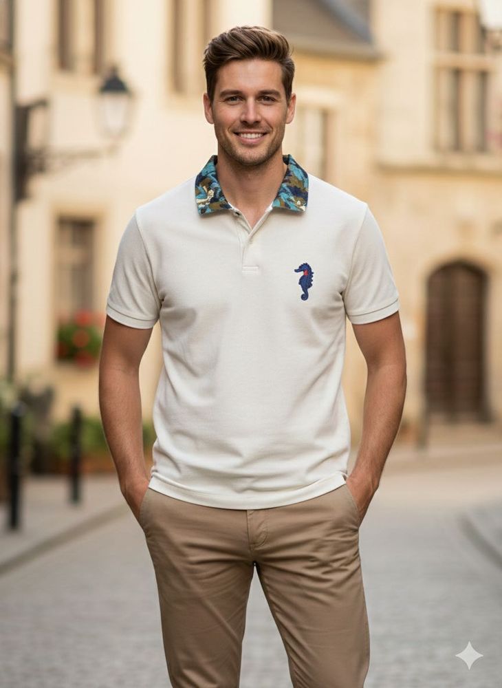 Stylish Polo Shirt with Unique Design