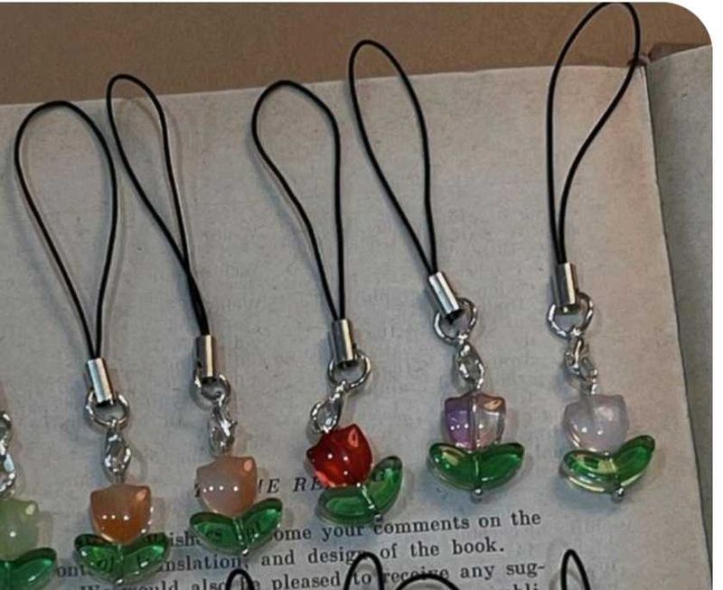 Cute Flower Phonecharms ( set of 3 )