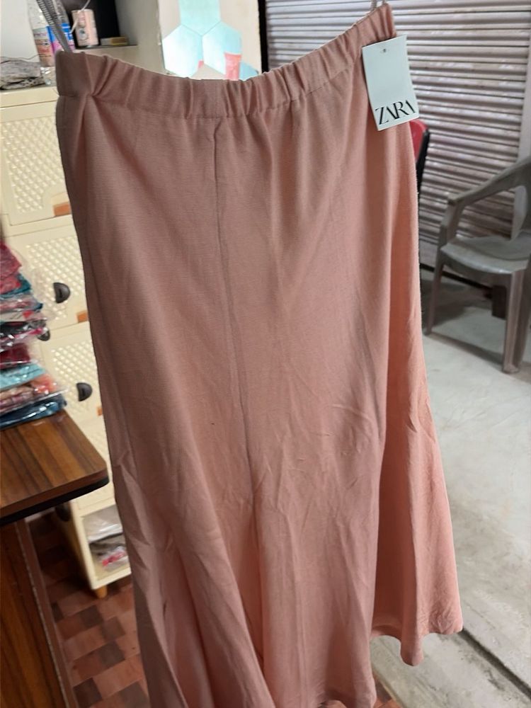 Peach Midi Skirt - New with Tags