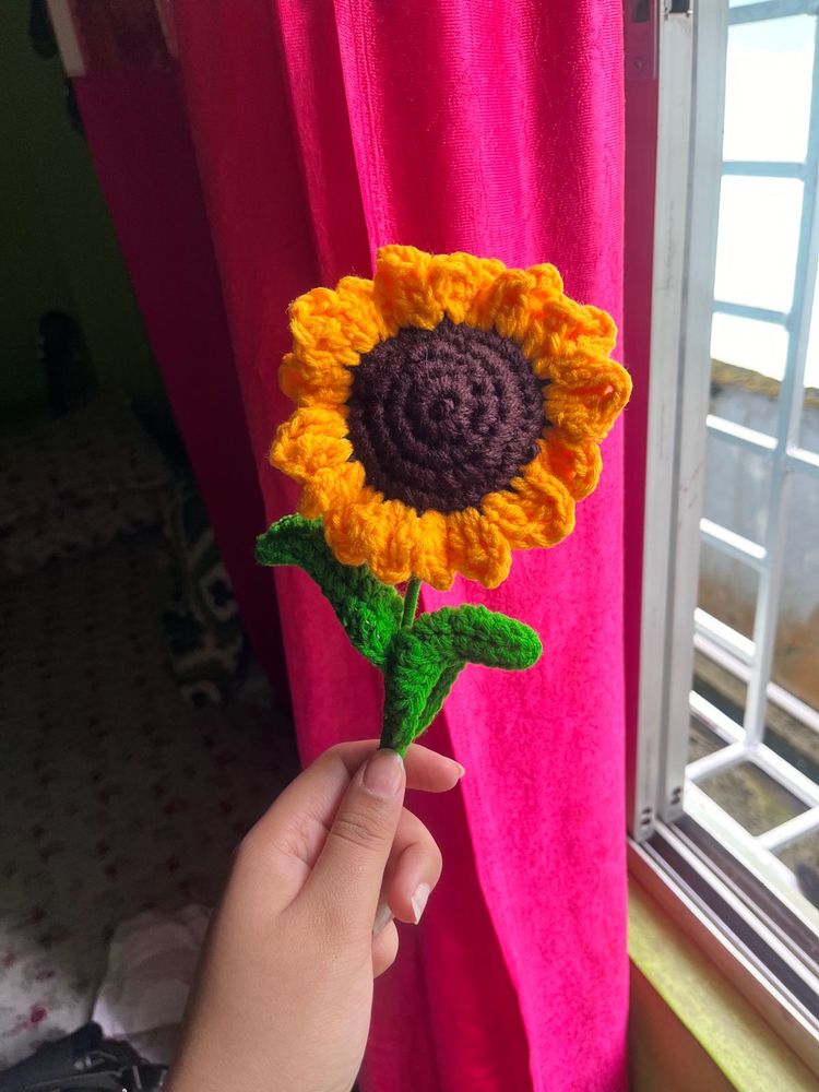 Handmade Crochet Sunflower