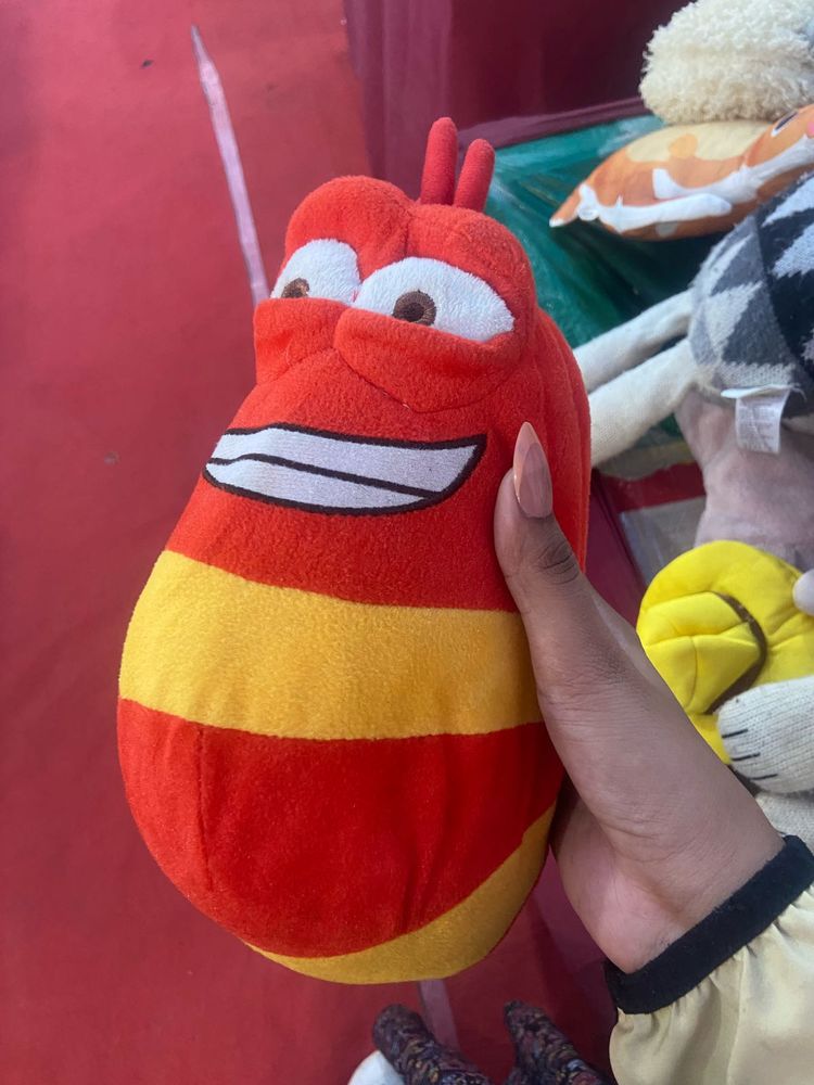 Red &amp; Yellow Larva Plush Toy