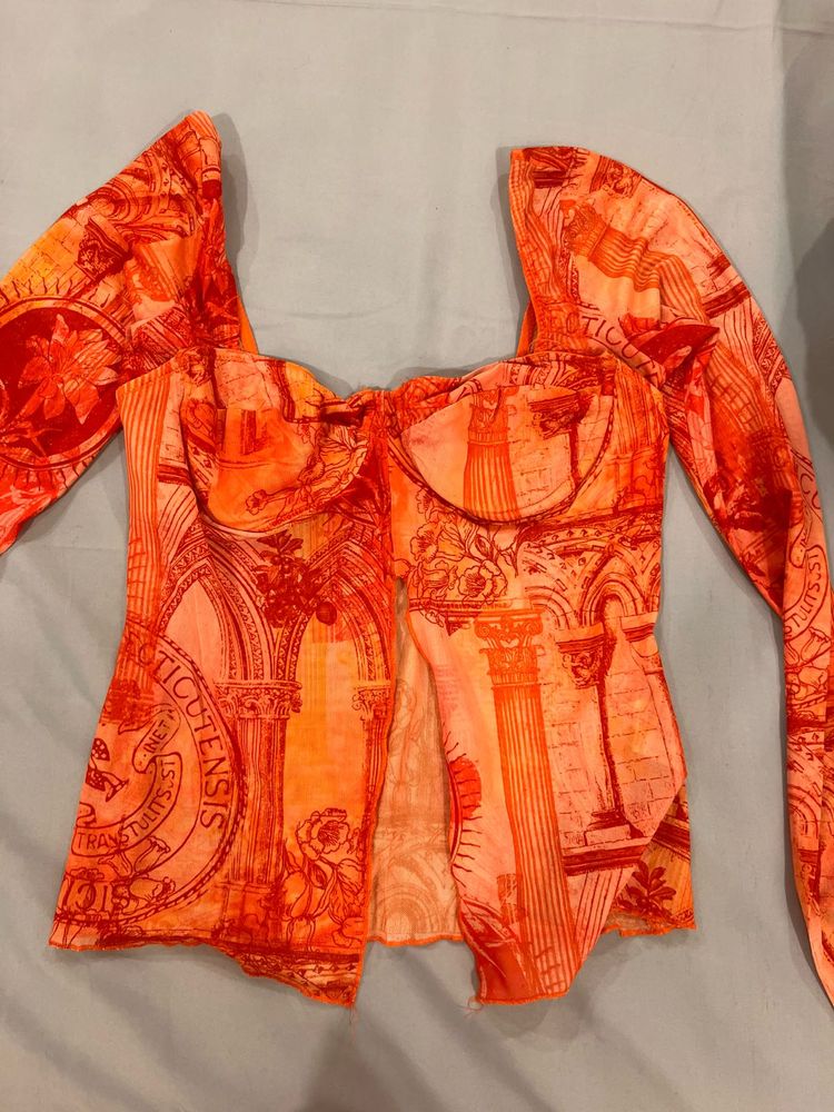 Glassons Abstract Corset Top