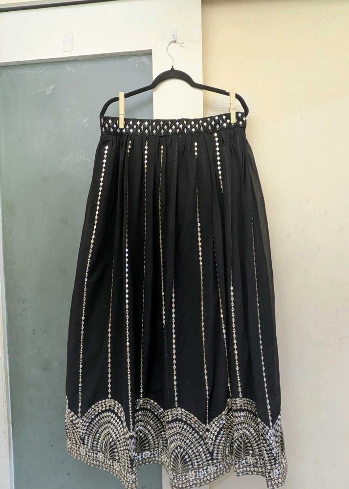 Elegant Black Embellished lehenga