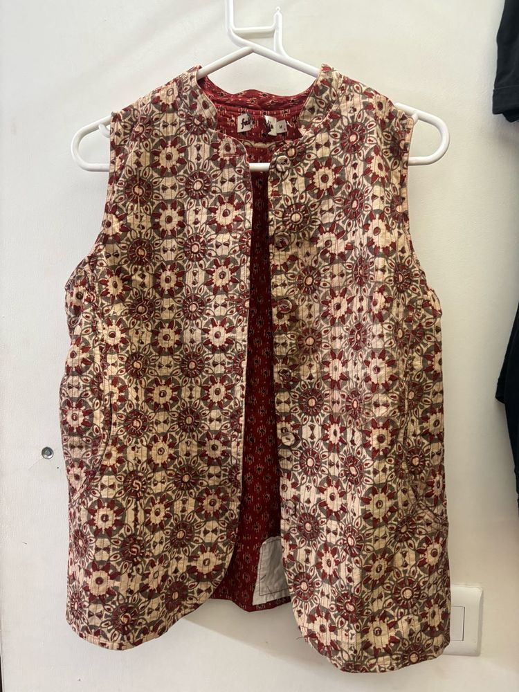 Fab India Cotton Nehru Jacket
