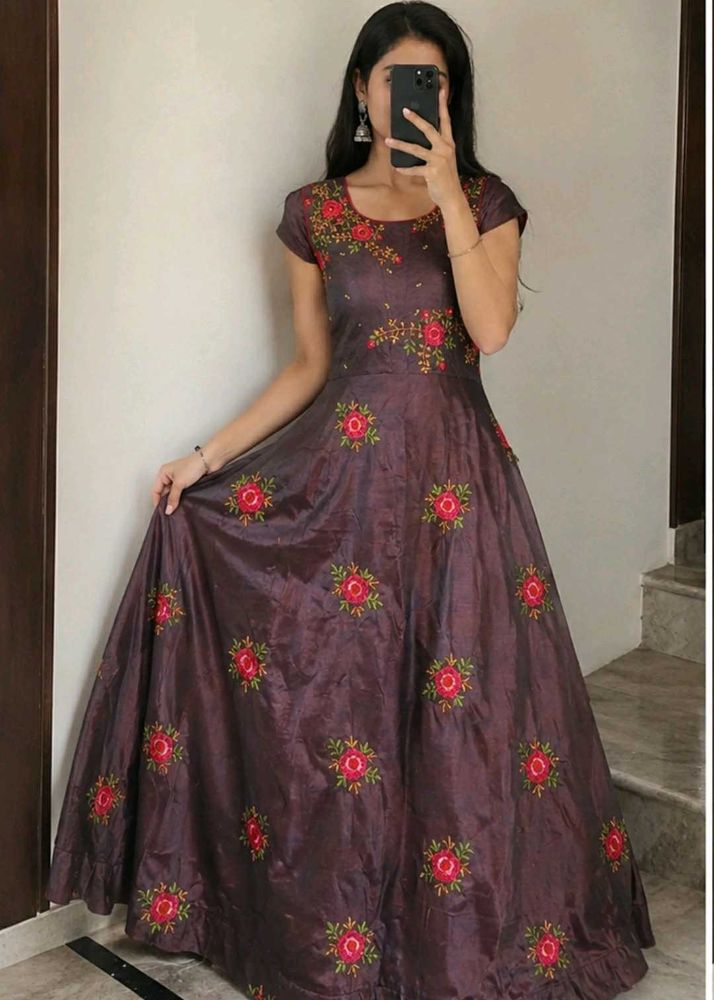 Embroidered Ethnic Gown, excellent condition.