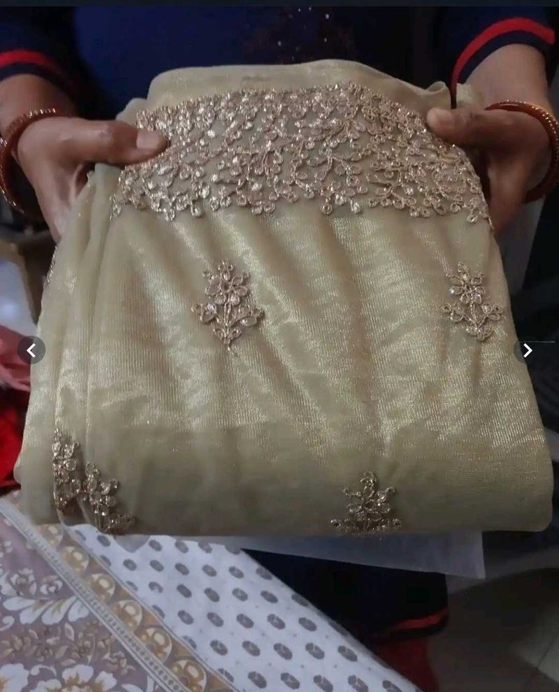 Elegant Embroidered Saree
