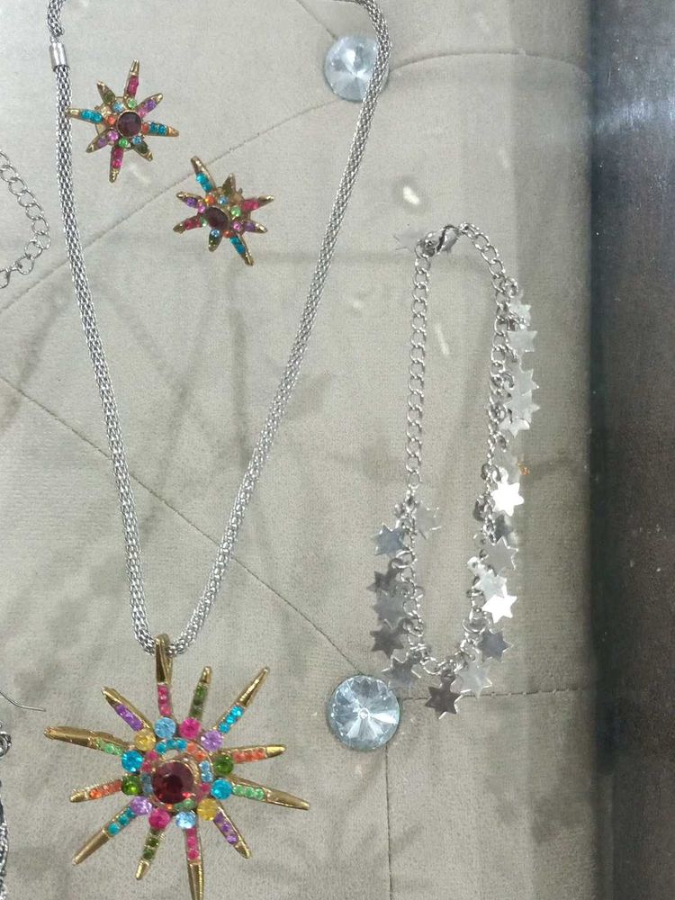 Combo Of Nacklace Set With Earrings
