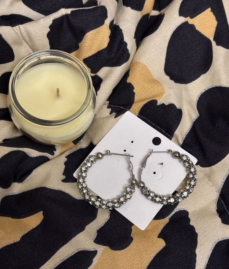 Sparkling Hoop Earrings