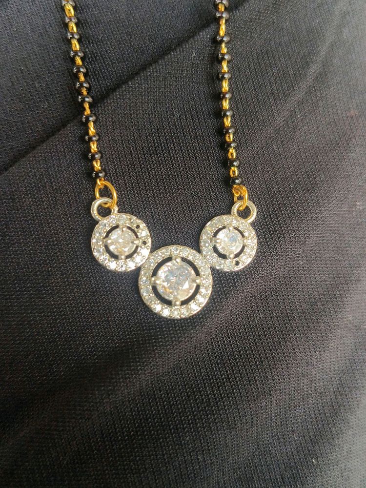 Pack Of 3 Items  American Diamond Mangalsutra