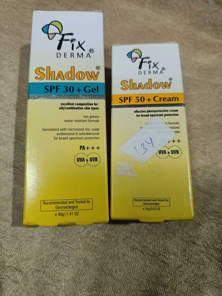 Fix Derma Shadow Sunscreen SPF 30 &amp; 50