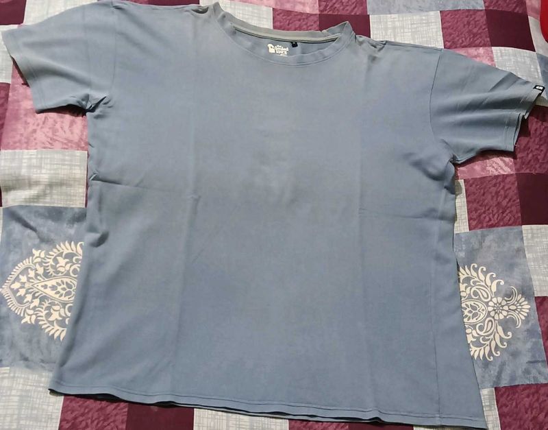 Men's Blue Crew Neck T-Shirt