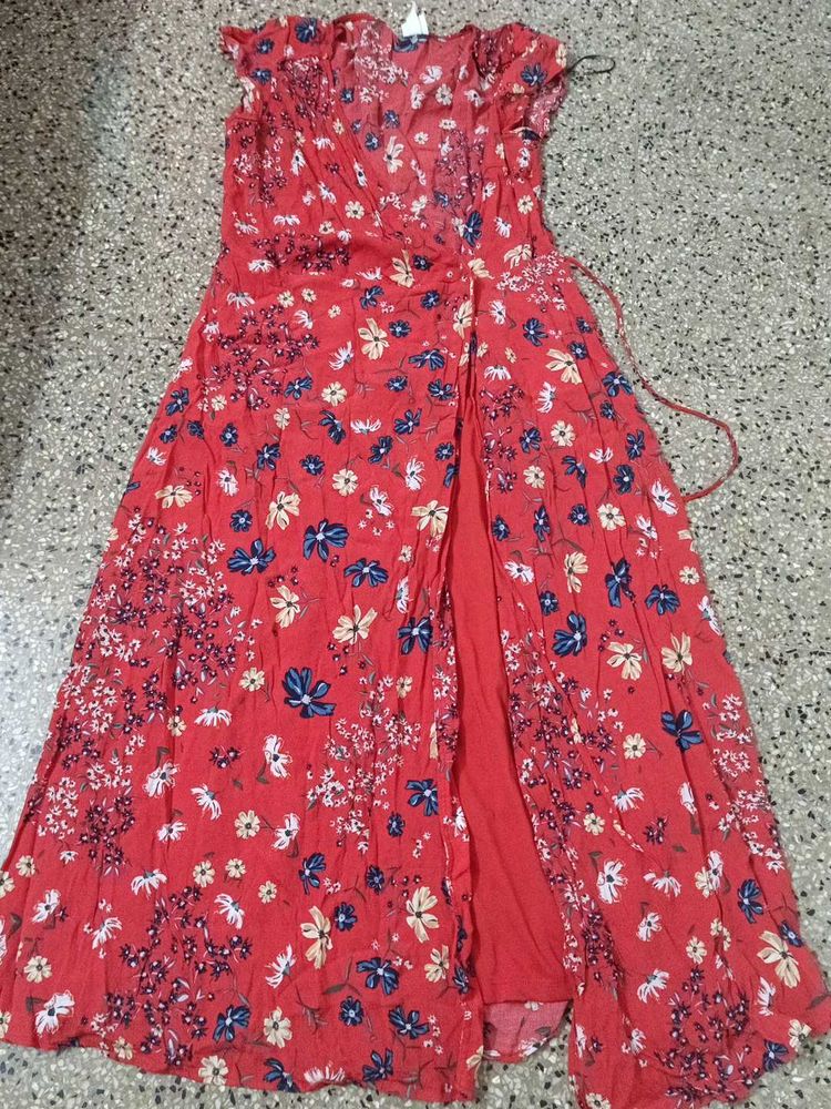 Floral Wrap Dress