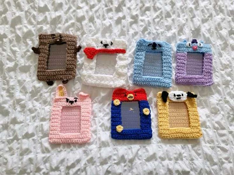 one Crochet Animal Photo Frames