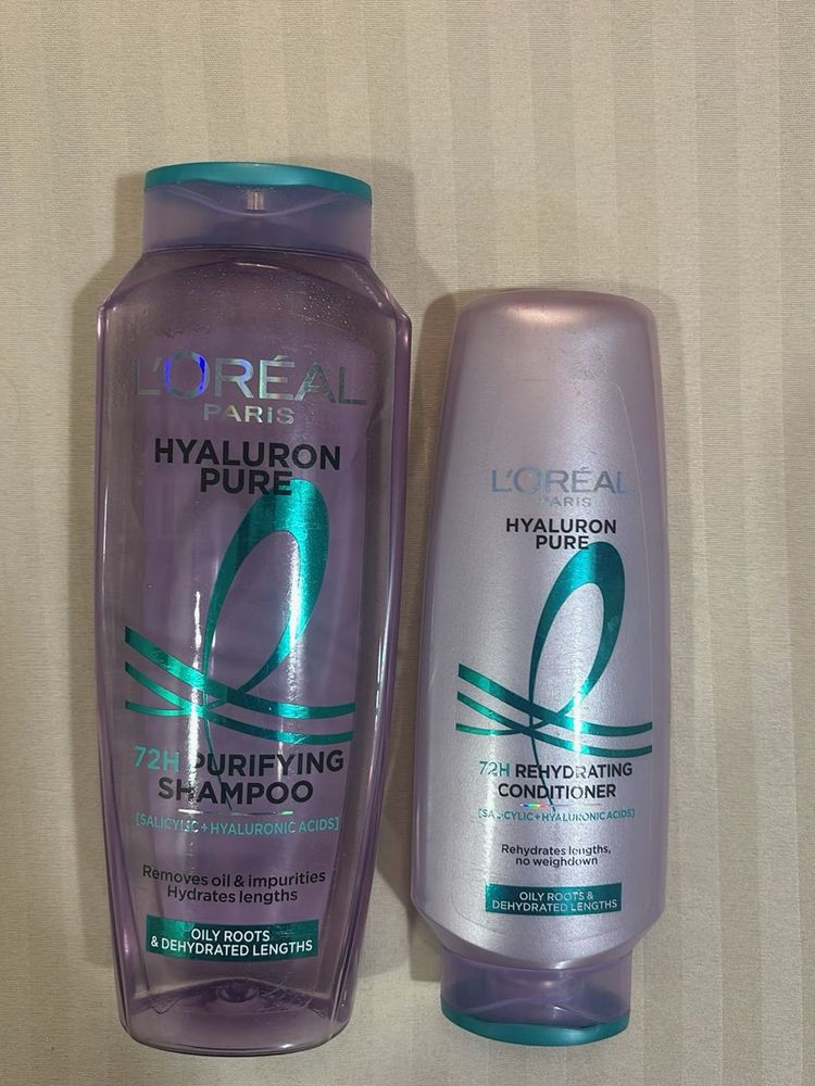 LOREAL PARIS Hylauron Pure Shampoo &amp; Conditioner