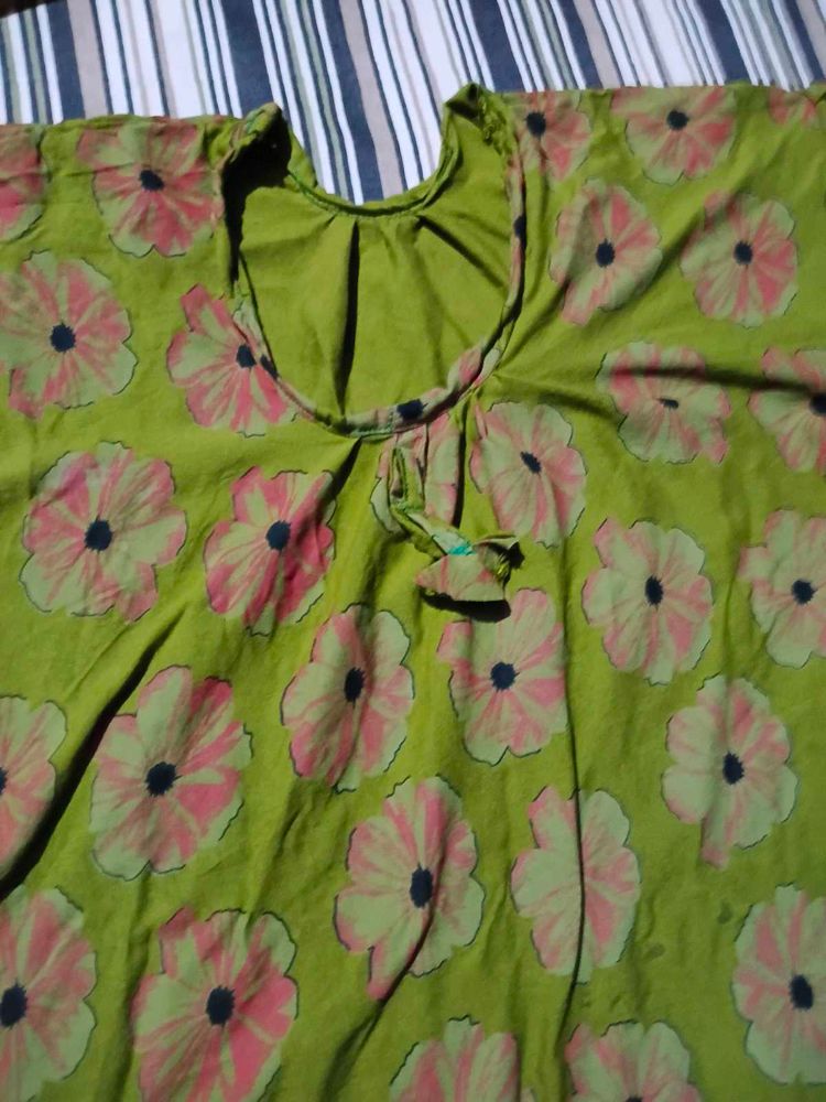 Floral Print Cotton maxi
