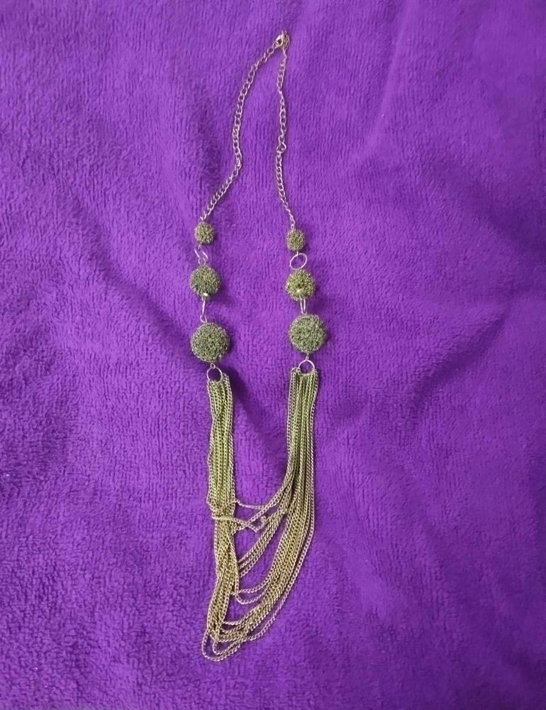 Statement Necklace with Fringe