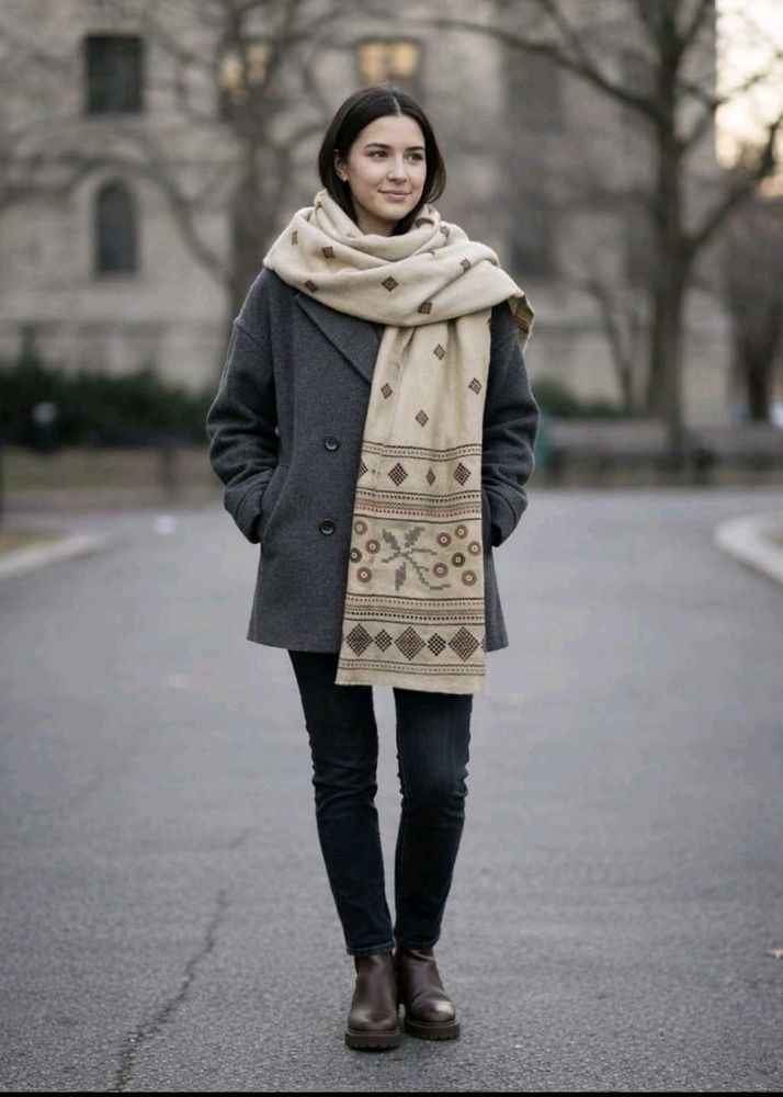 ✨ Elegant Traditional Shawl – Subtle &amp; Classy Look