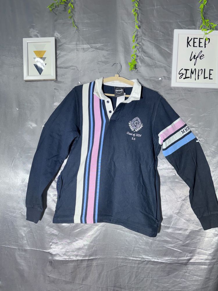 Men's Navy Rugby sweatshirt