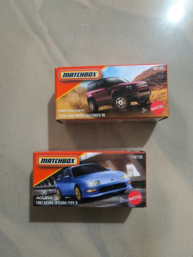 MATCHBOX ACURA INTEGRA &amp; LAND ROVER DEFENDER 90
