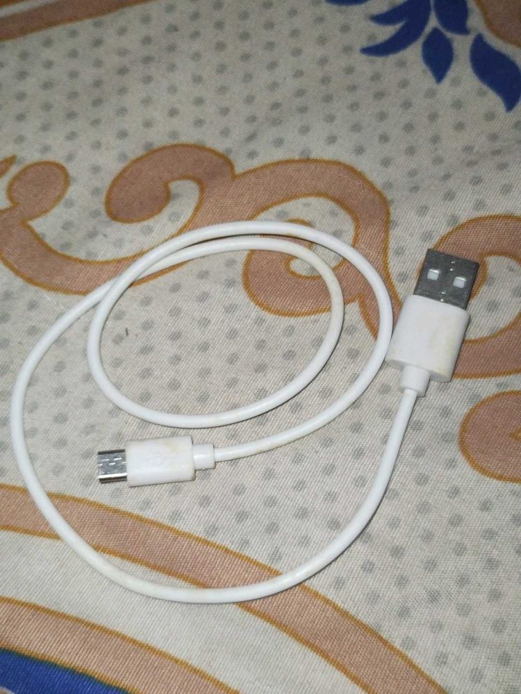 White USB Charging Cable