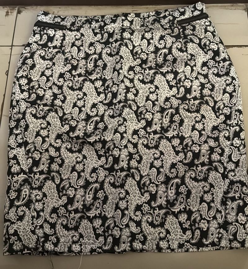 Paisley Print Mini Skirt