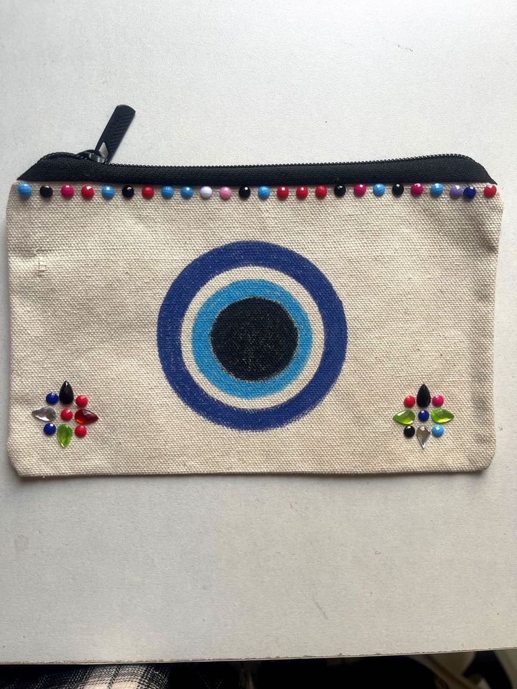🧿Evil Eye Embellished Pouch