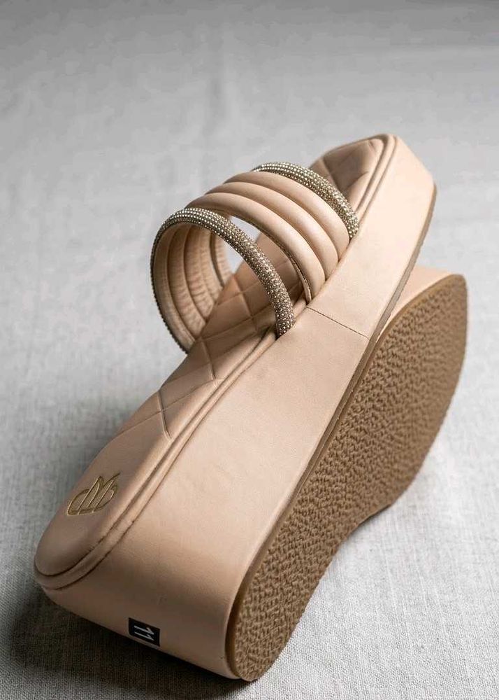 Women’s Beige Wedge Sandals