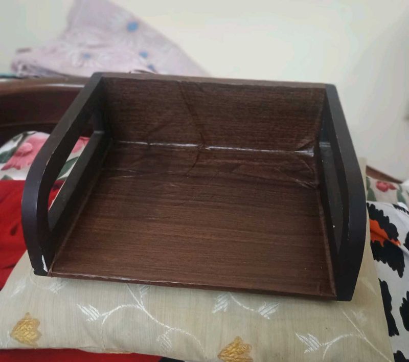 Wooden stand for stop box