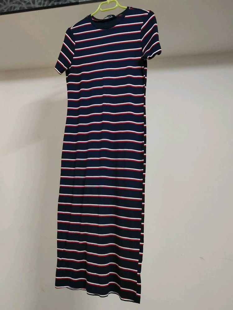 Striped Midi Dress