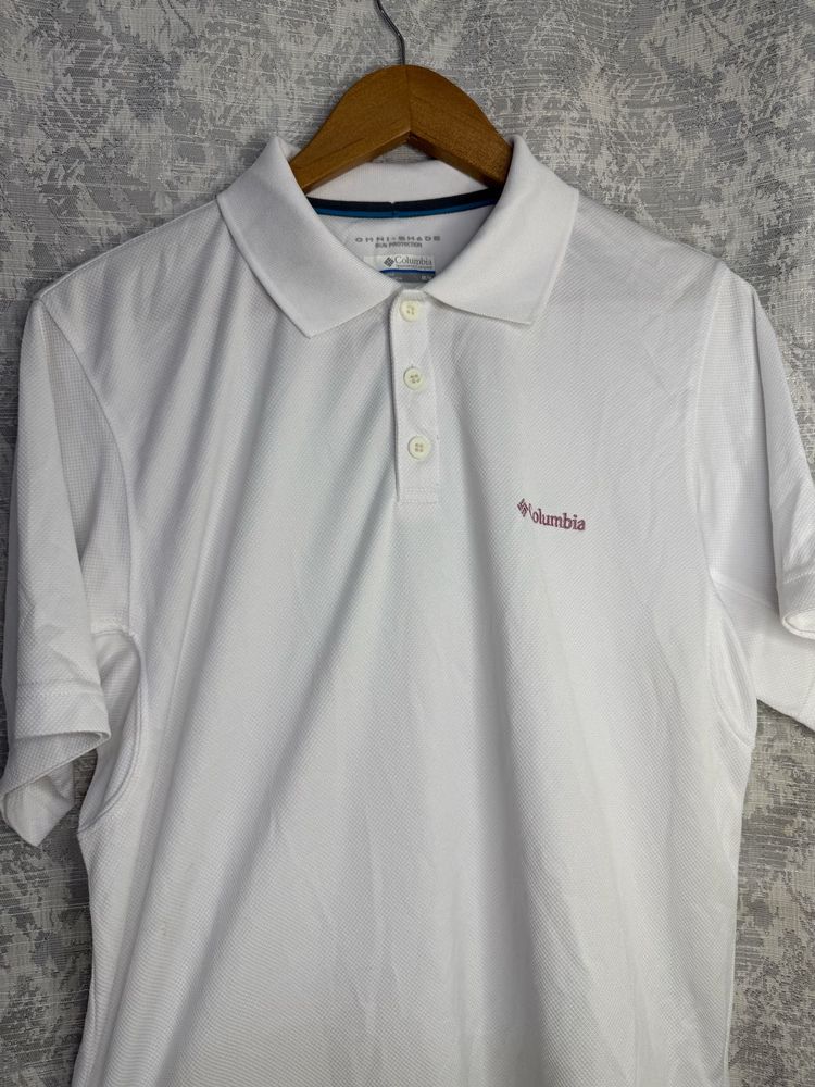 Columbia White Polo Shirt