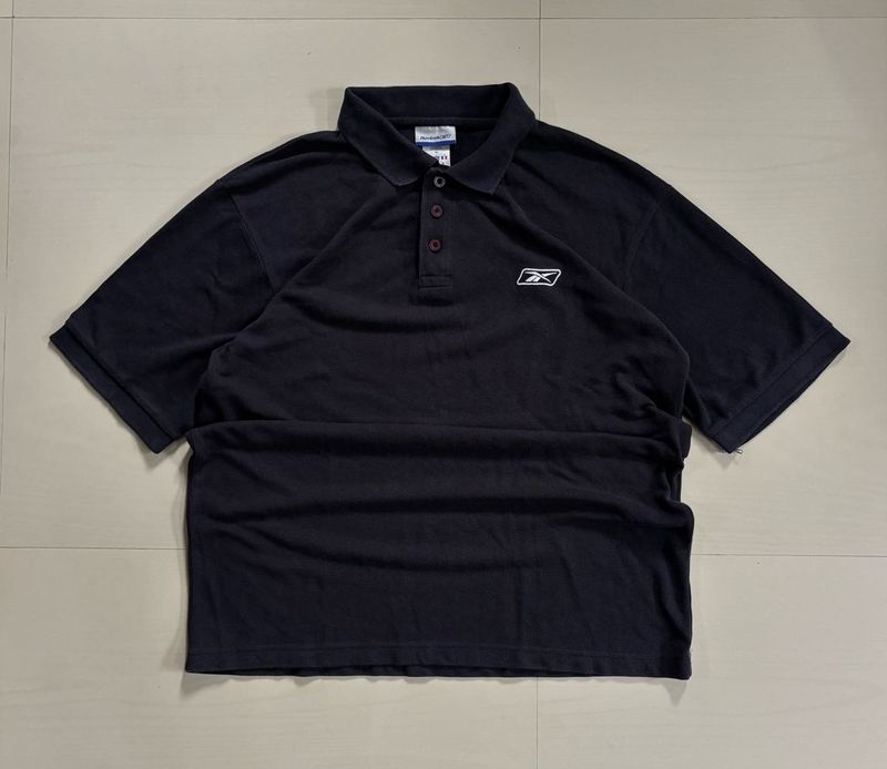 Rebook Black Polo vintage Tee