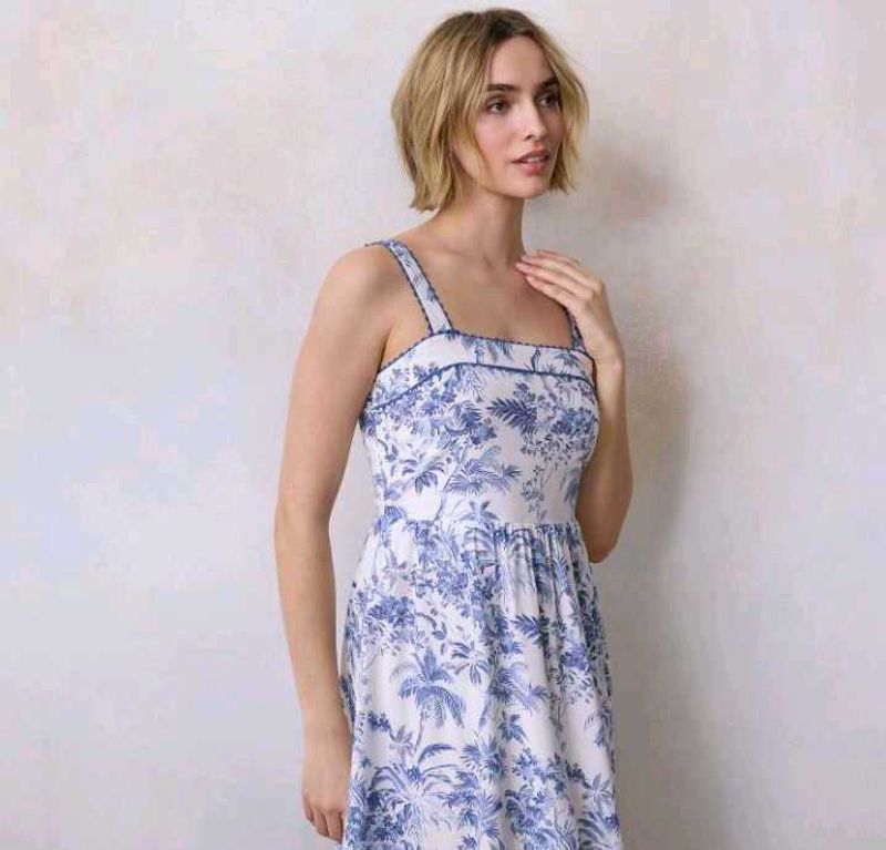 Blue Floral Sundress