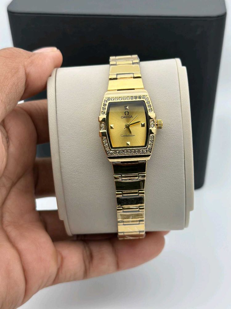 Elegant Gold Omega Watch
