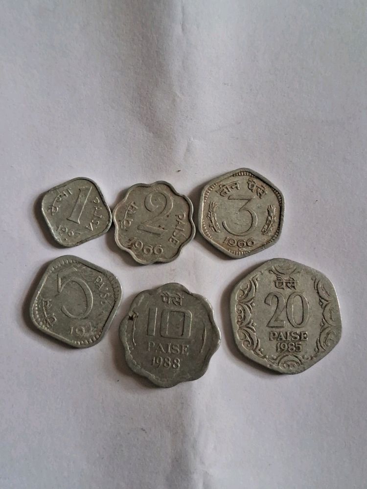 6 Old Coins Collection