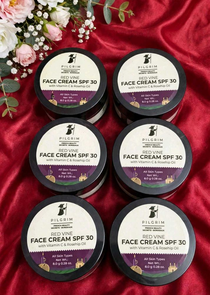 Pack of 6 💖 Pilgrim Red Vine Face Cream with Vita