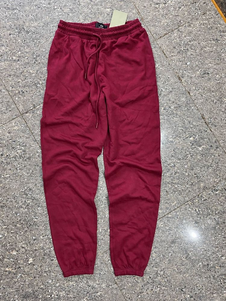 100% original H&amp;m new Maroon Joggers