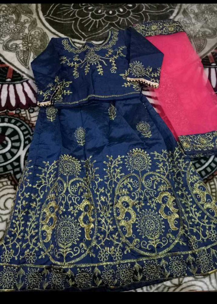 Cute Girls Lehenga Choli, Frock And Pyjama Set