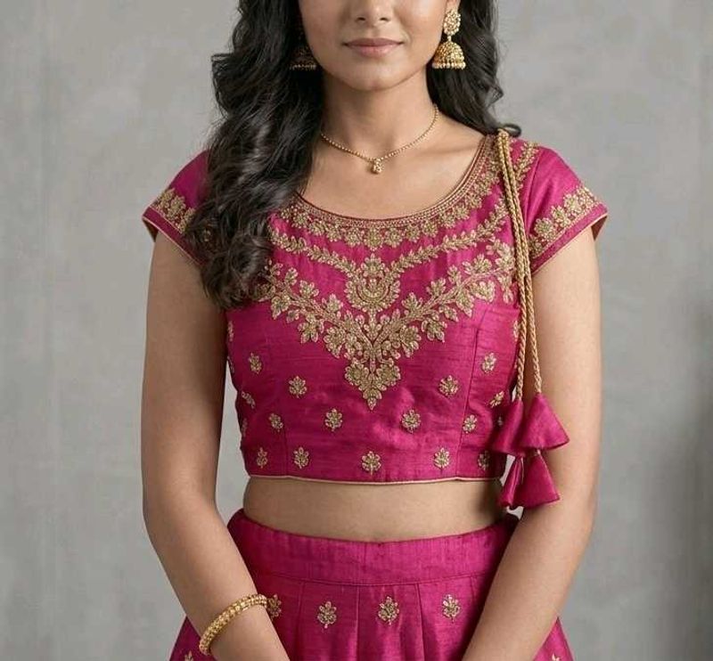 Embroidered Silk Blouse