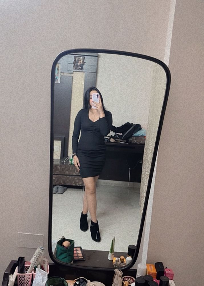 Black Bodycon Mini Dress