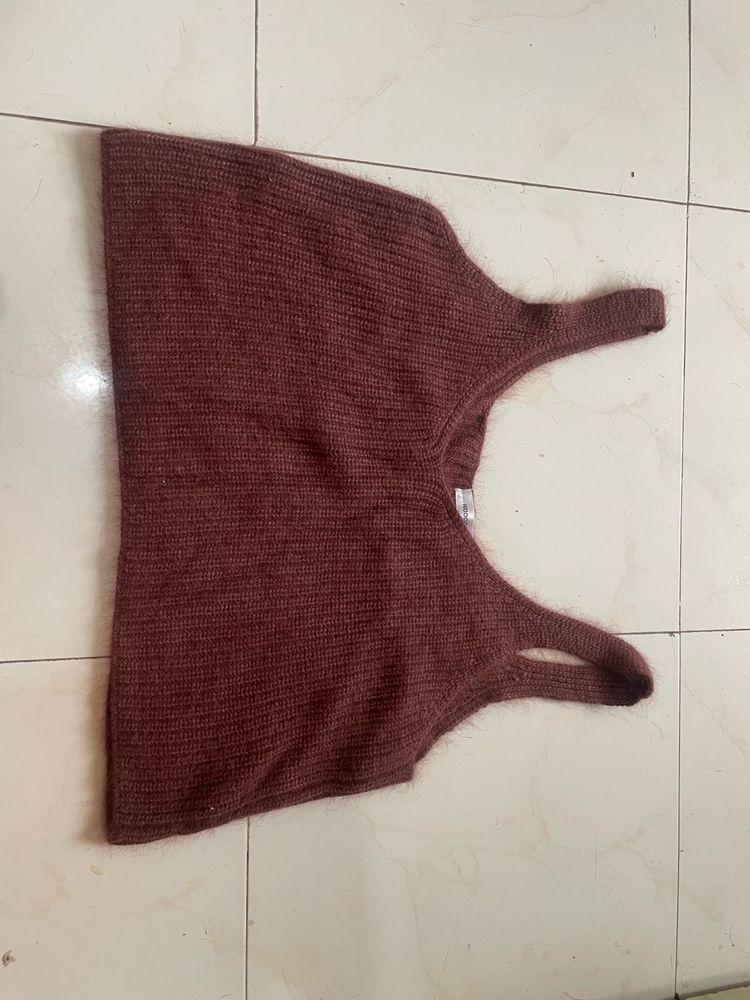 Coffee brown crop Top