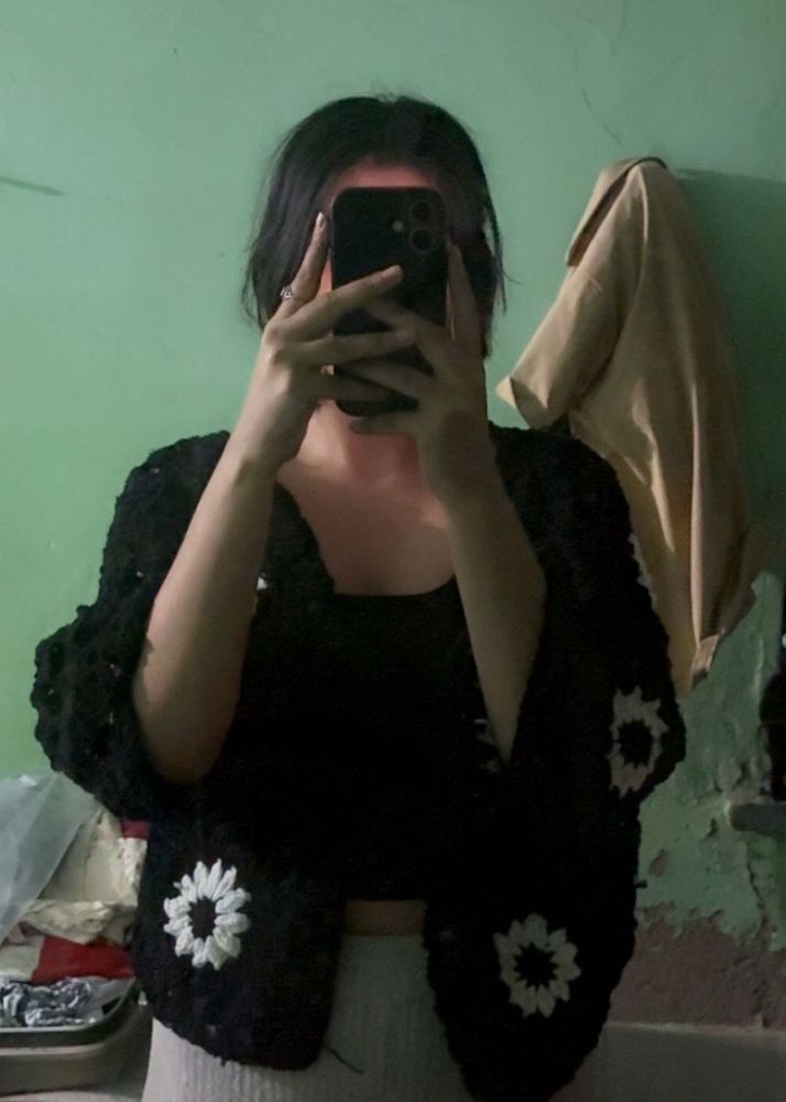 Crochet Flower Cardigan