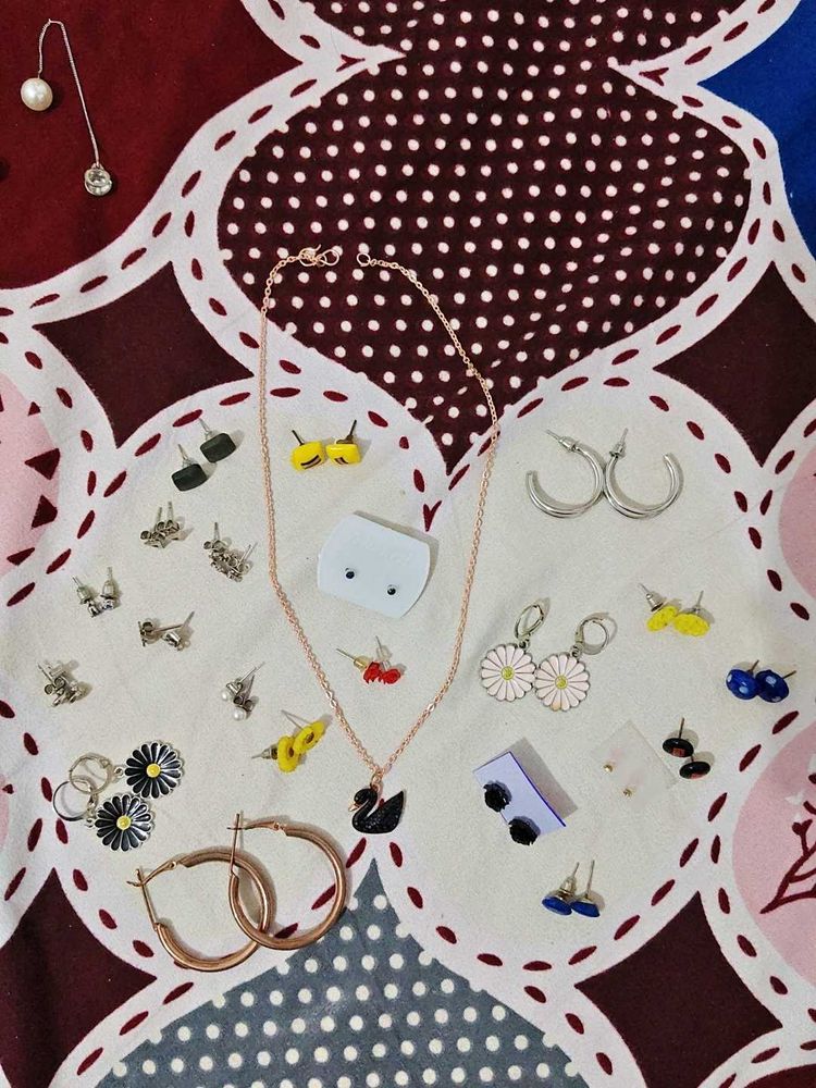 Jewellery Set Collection(23earrings1chain)